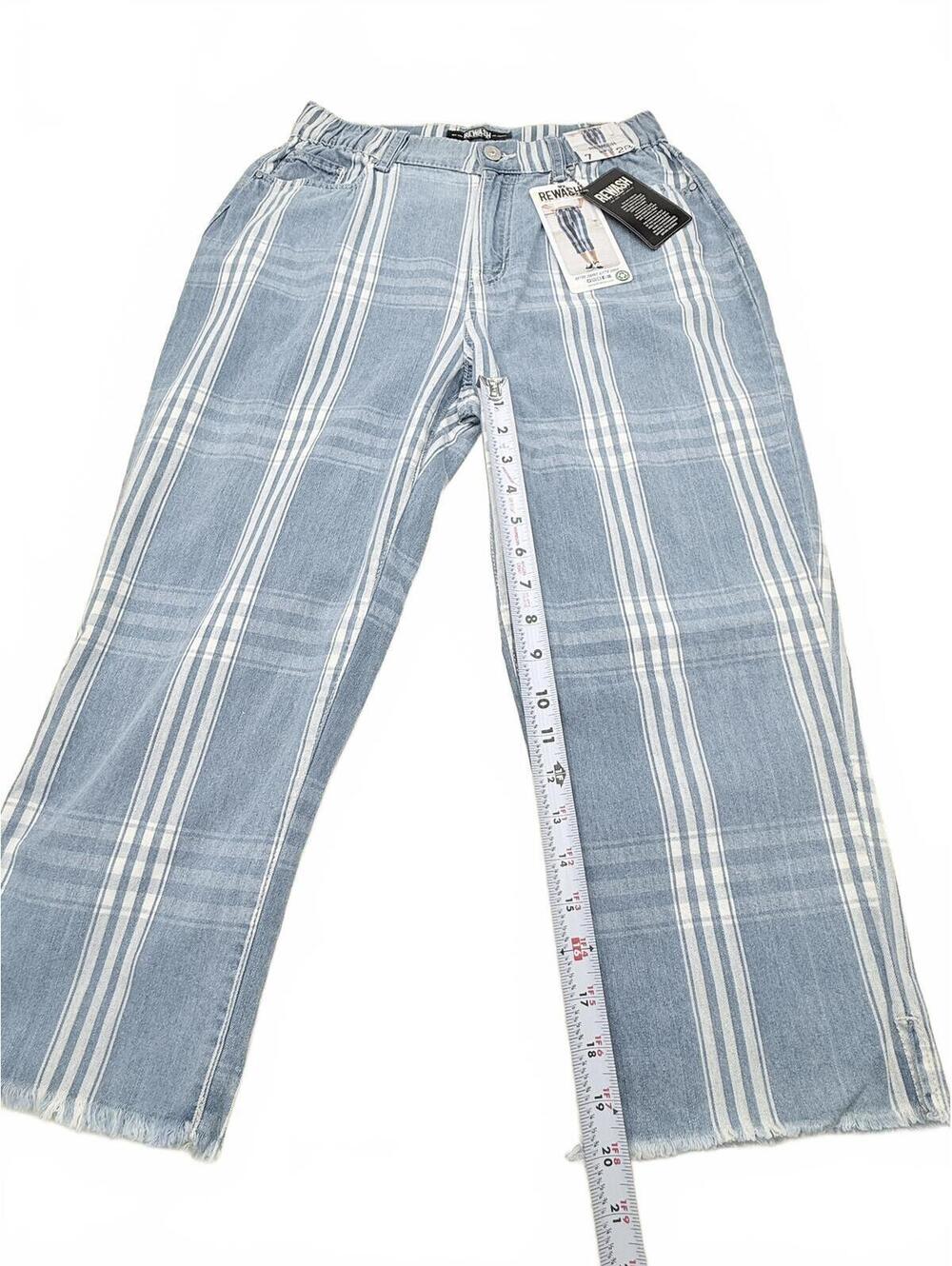 Rewash - Checked Jeans. Size 7/28